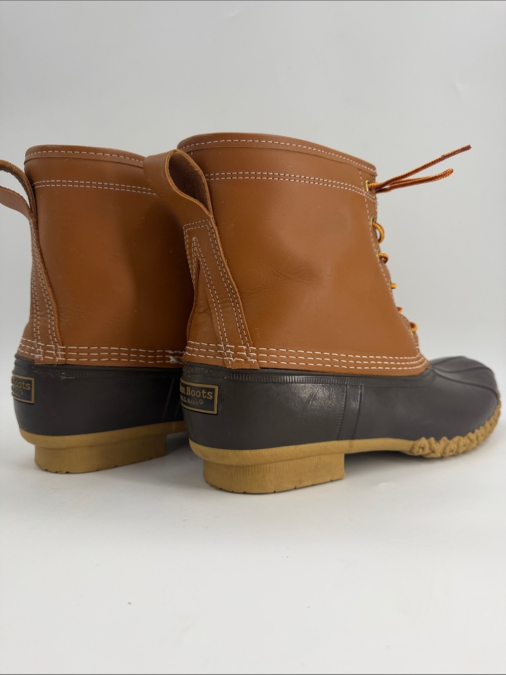 L.L.Bean Original Bean Duck Boots Brown & Black US Mens Size 10 M - Picture 6 of 14